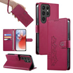 Custodia per telefono in ecopelle con chiusura magnetica e cinturino, con simpatici gattini., For Galaxy S23 FE 5G, For Galaxy S23 Ultra 5G, For Galaxy S23+ 5G, For Galaxy S23 5G