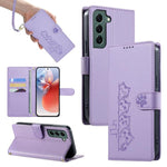 Custodia per telefono in ecopelle con chiusura magnetica e cinturino, con simpatici gattini., For Galaxy S22 Ultra 5G, For Galaxy S22+ 5G, For Galaxy S22 5G, For Galaxy S21 FE 5G