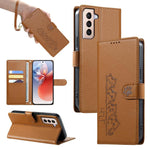 Custodia per telefono in ecopelle con chiusura magnetica e cinturino, con simpatici gattini., For Galaxy S21 5G, For Galaxy S21+ 5G, For Galaxy S21 Ultra 5G, For Galaxy S20 FE
