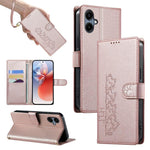 Custodia per telefono in ecopelle con chiusura magnetica e cinturino, con simpatici gattini., For Galaxy A06 / A07 4G / 5G, For Galaxy A56 5G, For Galaxy A36 5G, For Galaxy A15 4G / 5G