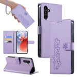 Custodia per telefono in ecopelle con chiusura magnetica e cinturino, con simpatici gattini., For Galaxy A06 / A07 4G / 5G, For Galaxy A56 5G, For Galaxy A36 5G, For Galaxy A15 4G / 5G