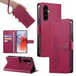 Custodia per telefono in ecopelle con chiusura magnetica e cinturino, con simpatici gattini., For Galaxy A06 / A07 4G / 5G, For Galaxy A56 5G, For Galaxy A36 5G, For Galaxy A15 4G / 5G