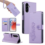 Custodia per telefono in ecopelle con chiusura magnetica e cinturino, con simpatici gattini., For Galaxy A06 / A07 4G / 5G, For Galaxy A56 5G, For Galaxy A36 5G, For Galaxy A15 4G / 5G