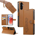 Custodia per telefono in ecopelle con chiusura magnetica e cinturino, con simpatici gattini., For Galaxy A06 / A07 4G / 5G, For Galaxy A56 5G, For Galaxy A36 5G, For Galaxy A15 4G / 5G