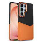 Custodia per telefono magnetica con trama in tessuto, cuciture a vista e scomparto per carte di credito., For Galaxy S26 Ultra 5G, For Galaxy S25 Ultra 5G, For Galaxy S24 Ultra 5G