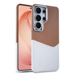 Custodia per telefono magnetica con trama in tessuto, cuciture a vista e scomparto per carte di credito., For Galaxy S26 Ultra 5G, For Galaxy S25 Ultra 5G, For Galaxy S24 Ultra 5G