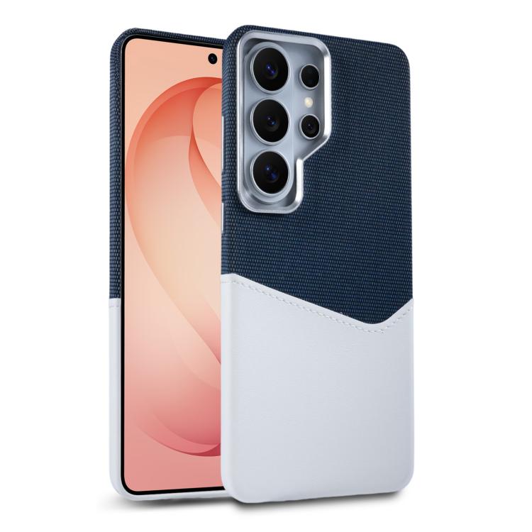 Custodia per telefono magnetica con trama in tessuto, cuciture a vista e scomparto per carte di credito., For Galaxy S26 Ultra 5G, For Galaxy S25 Ultra 5G, For Galaxy S24 Ultra 5G