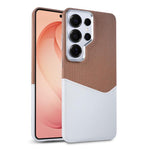 Custodia per telefono magnetica con trama in tessuto, cuciture a vista e scomparto per carte di credito., For Galaxy S26 Ultra 5G, For Galaxy S25 Ultra 5G, For Galaxy S24 Ultra 5G
