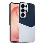 Custodia per telefono magnetica con trama in tessuto, cuciture a vista e scomparto per carte di credito., For Galaxy S26 Ultra 5G, For Galaxy S25 Ultra 5G, For Galaxy S24 Ultra 5G