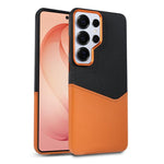 Custodia per telefono magnetica con trama in tessuto, cuciture a vista e scomparto per carte di credito., For Galaxy S26 Ultra 5G, For Galaxy S25 Ultra 5G, For Galaxy S24 Ultra 5G