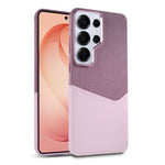 Custodia per telefono magnetica con trama in tessuto, cuciture a vista e scomparto per carte di credito., For Galaxy S26 Ultra 5G, For Galaxy S25 Ultra 5G, For Galaxy S24 Ultra 5G