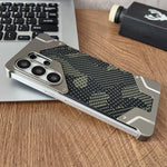 Custodia magnetica per telefono Armor senza cornice con motivo mimetico, For Galaxy S26 Ultra 5G