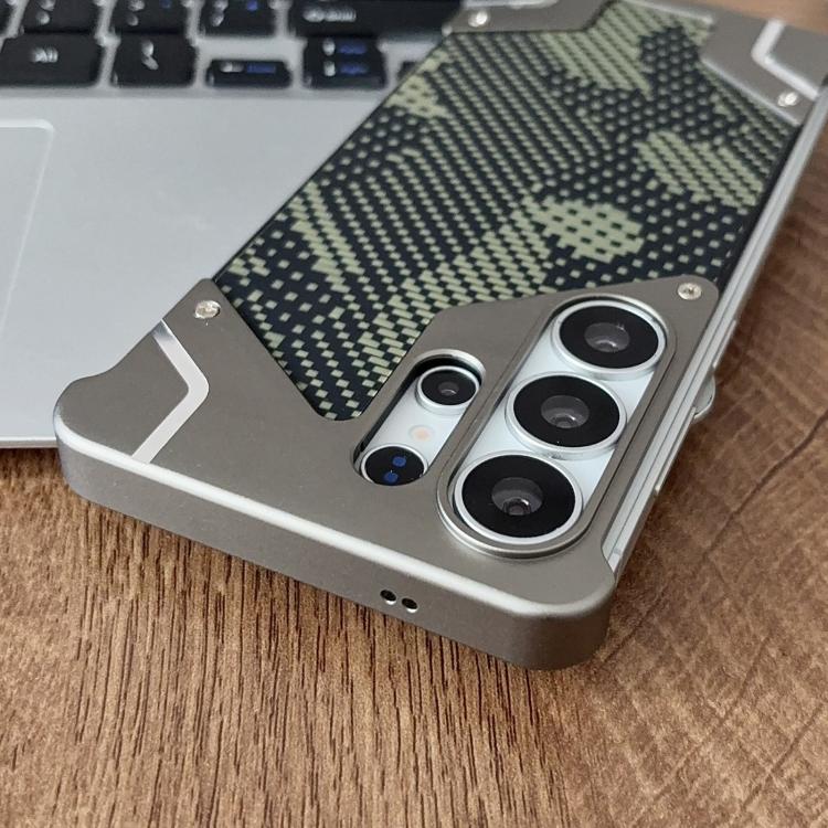 Custodia magnetica per telefono Armor senza cornice con motivo mimetico, For Galaxy S26 Ultra 5G