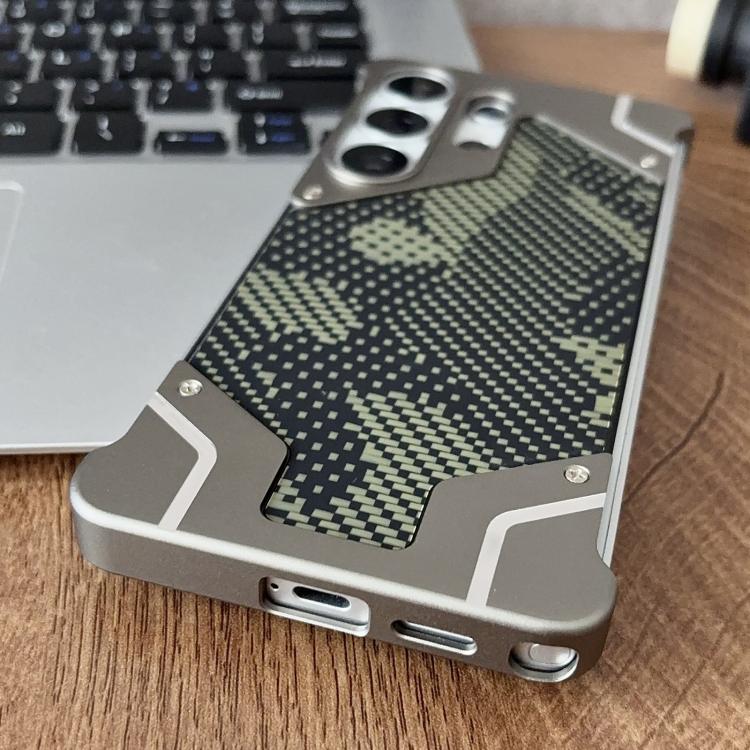 Custodia magnetica per telefono Armor senza cornice con motivo mimetico, For Galaxy S26 Ultra 5G