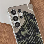 Custodia magnetica per telefono Armor senza cornice con motivo mimetico, For Galaxy S26 Ultra 5G