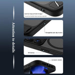 Custodia magnetica per telefono LeReach Le-Chic Series con supporto integrato nascosto., For iPhone 15 Pro