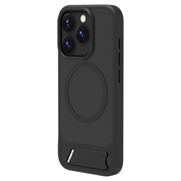 Custodia magnetica per telefono LeReach Le-Chic Series con supporto integrato nascosto., For iPhone 15 Pro