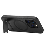 Custodia magnetica per telefono LeReach Le-Chic Series con supporto integrato nascosto., For iPhone 15 Pro