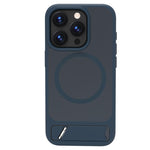 Custodia magnetica per telefono LeReach Le-Chic Series con supporto integrato nascosto., For iPhone 15 Pro