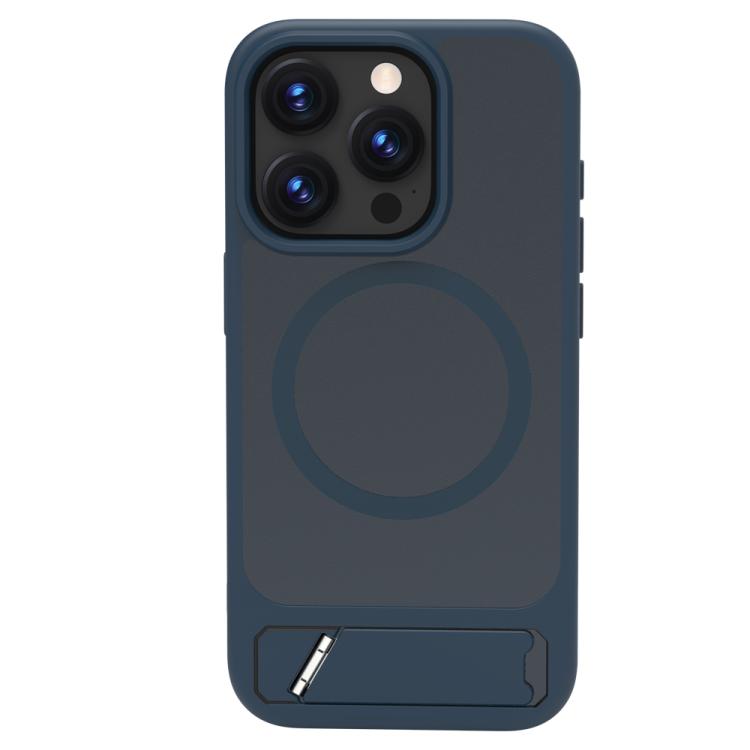Custodia magnetica per telefono LeReach Le-Chic Series con supporto integrato nascosto., For iPhone 15 Pro