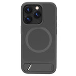 Custodia magnetica per telefono LeReach Le-Chic Series con supporto integrato nascosto., For iPhone 15 Pro
