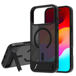 Custodia per telefono magnetica a forma di C con supporto nascosto LeReach Le-Chic Series, For iPhone 17 Pro Max