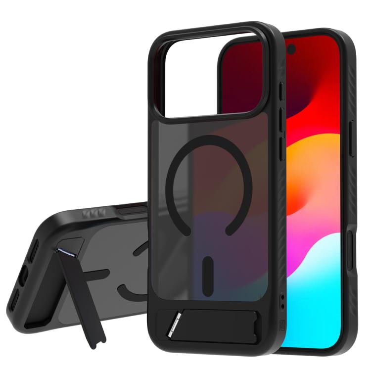 Custodia per telefono magnetica a forma di C con supporto nascosto LeReach Le-Chic Series, For iPhone 17 Pro Max