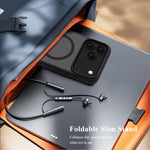 Custodia per telefono magnetica a forma di C con supporto nascosto LeReach Le-Chic Series, For iPhone 17 Pro Max