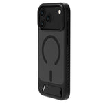Custodia per telefono magnetica a forma di C con supporto nascosto LeReach Le-Chic Series, For iPhone 17 Pro Max
