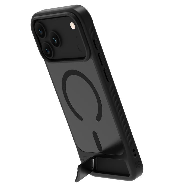 Custodia per telefono magnetica a forma di C con supporto nascosto LeReach Le-Chic Series, For iPhone 17 Pro Max