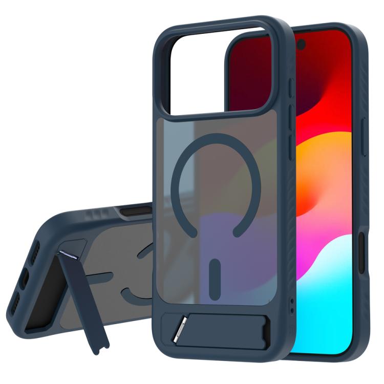 Custodia per telefono magnetica a forma di C con supporto nascosto LeReach Le-Chic Series, For iPhone 17 Pro Max