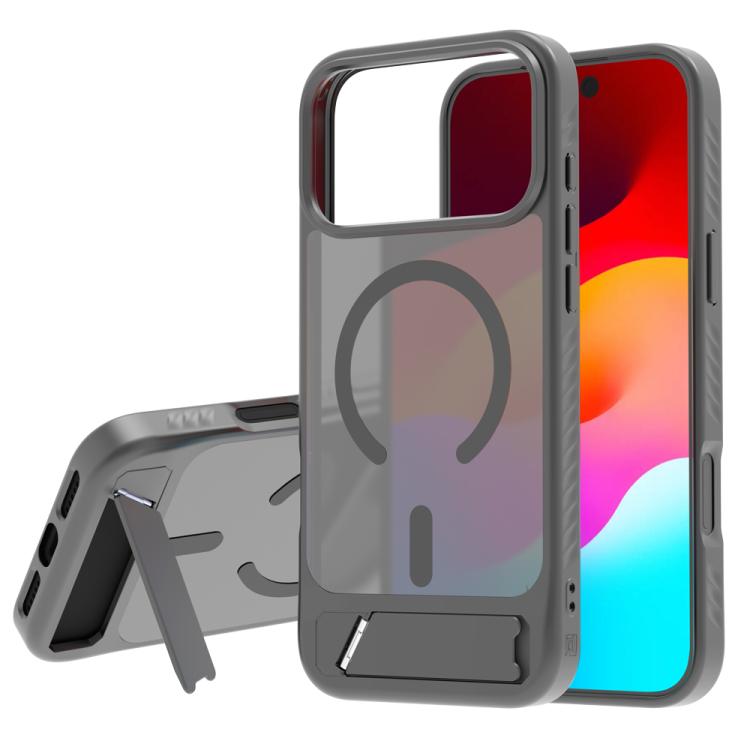Custodia per telefono magnetica a forma di C con supporto nascosto LeReach Le-Chic Series, For iPhone 17 Pro Max