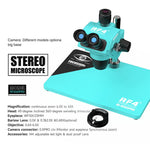 Microscopio stereoscopico trinoculare RF4 RF-6565Pro con zoom sincrono 6,5-65X e base in lega di alluminio., RF-6565Pro