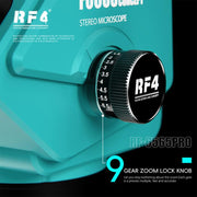 Microscopio stereoscopico trinoculare RF4 RF-6565Pro con zoom sincrono 6,5-65X e base in lega di alluminio., RF-6565Pro