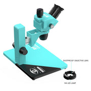 Microscopio stereoscopico trinoculare RF4 RF-6565Pro2 con zoom sincrono 6,5-65X e staffa di sollevamento per la messa a fuoco., RF-6565Pro2