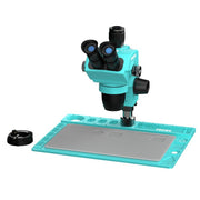 Microscopio stereoscopico trinoculare RF4 RF-6565Pro D2 con zoom sincrono 6,5-65X e base in lega di alluminio RF-D2., RF-6565Pro D2