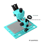 Microscopio stereoscopico trinoculare RF4 RF-6565Pro D2 con zoom sincrono 6,5-65X e base in lega di alluminio RF-D2., RF-6565Pro D2