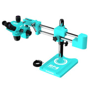 Microscopio stereoscopico trinoculare RF4 RF-6565Pro3 con zoom sincrono 6,5-65X e stativo a doppio braccio., RF-6565Pro3