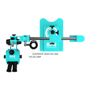 Microscopio stereoscopico trinoculare RF4 RF-6565Pro3 con zoom sincrono 6,5-65X e stativo a doppio braccio., RF-6565Pro3