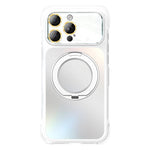 Supporto in metallo AG, girevole, antiurto, custodia magnetica per telefono con airbag., For iPhone 16 Pro, For iPhone 16