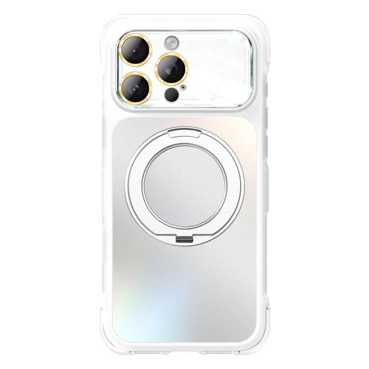 Supporto in metallo AG, girevole, antiurto, custodia magnetica per telefono con airbag., For iPhone 16 Pro, For iPhone 16