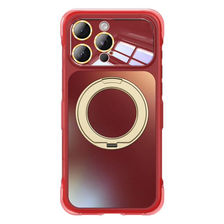 Supporto in metallo AG, girevole, antiurto, custodia magnetica per telefono con airbag., For iPhone 16 Pro, For iPhone 16