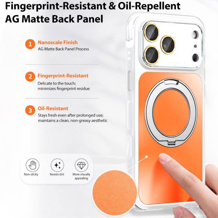 Supporto in metallo AG, girevole, antiurto, custodia magnetica per telefono con airbag., For iPhone 17 Pro Max, For iPhone 17 Pro, For iPhone 17, For iPhone 16 Pro Max