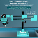 Microscopio industriale stereo trinoculare ad alta definizione RF4 RF-6565TVW con zoom continuo 6,5-65X., RF-6565TVW