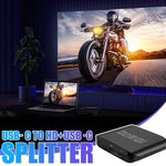 Splitter video USB-C a HDMI 4K 60Hz con porta PD