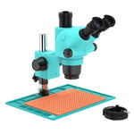Microscopio stereoscopico trinoculare zoom RF4 RF-6565-PO4 6,5X-65X con base in lega di alluminio PO4., RF-6565-PO4