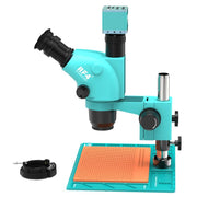 RF4 RF-6565-PO4-4K Microscopio stereoscopico trinoculare zoom 6,5X-65X con telecamera 4K Ultra HD e base PO4, RF-6565-PO4-4K