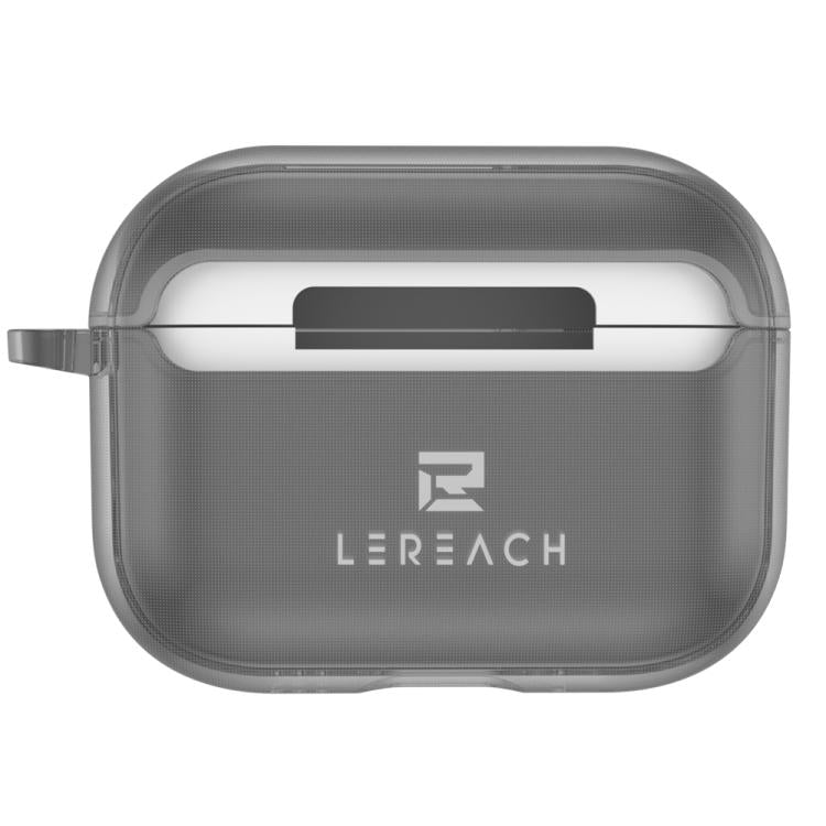 Custodia per auricolari wireless LeReach Mega Series Transparent Edition con gancio, For AirPods Pro 3