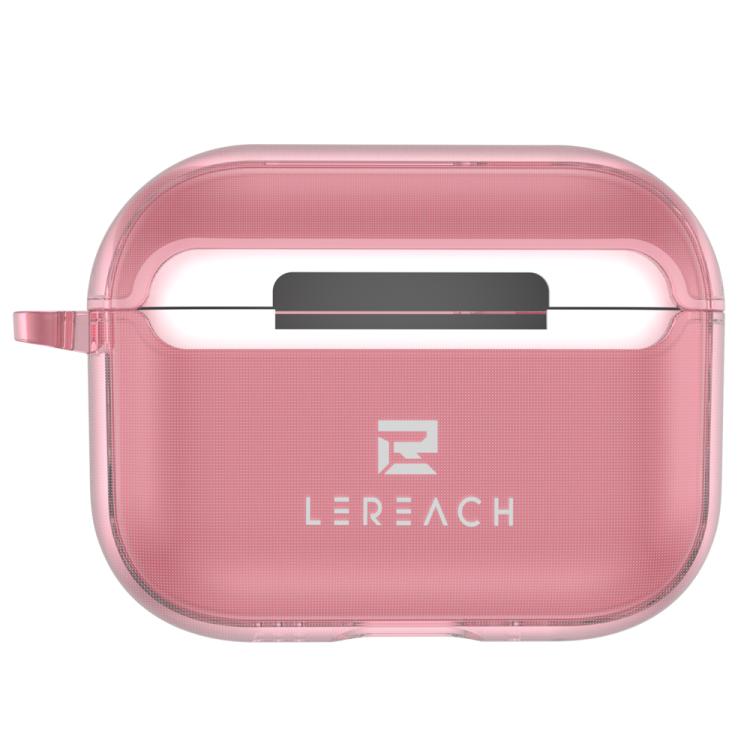 Custodia per auricolari wireless LeReach Mega Series Transparent Edition con gancio, For AirPods Pro 3