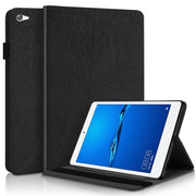 Custodia in pelle con apertura orizzontale serie Life Tree con supporto, slot per schede e slot per penna, For Huawei Mediapad M5 Lite / C5 10.1 inch, For Huawei MatePad 10.4 inch, For Huawei MediaPad M5 10.8 inch, For Huawei MediaPad T5 10.1 inch